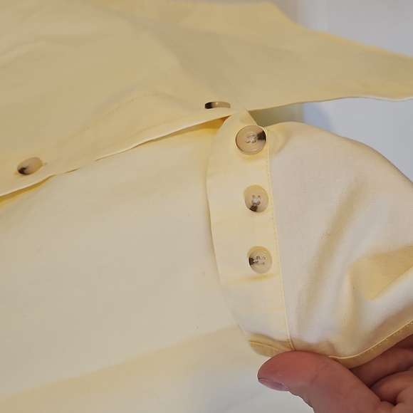 Vintage Duck Head Button Down Shirt Men Size Short Sleeve Large Yellow - Picture 5 of 6